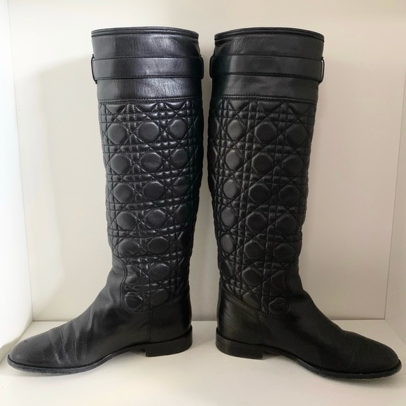 Dior cannage quilted nappa leather boots - Picture 7 of 16